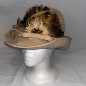 Vintage 100% Wool Hat "Excello" Georgi by Geo W. Bollman & Co Inc Made in USA